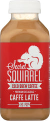 SECRET SQUIRREL: Cold Brew Coffee Caffe Latte, 12 oz