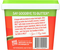 MELT: Organic Rich & Creamy Buttery Spread, 13 oz