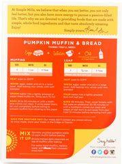 SIMPLE MILLS: Gluten Free Pumpkin Muffin Almond Flour Mix, 9 oz