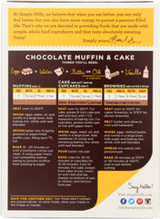 SIMPLE MILLS: Gluten Free Chocolate Muffin and Cake Almond Flour Mix, 10.4 oz