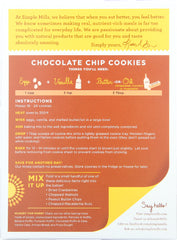 SIMPLE MILLS: Gluten Free Chocolate Chip Cookie Almond Flour Mix, 8.4 oz