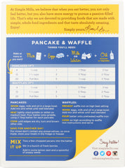 SIMPLE MILLS: Gluten Free Pancake & Waffle Almond Flour Mix, 10.7 oz