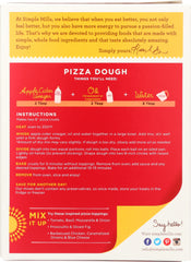 SIMPLE MILLS: Gluten Free Pizza Dough Almond Flour Mix, 9.8 oz