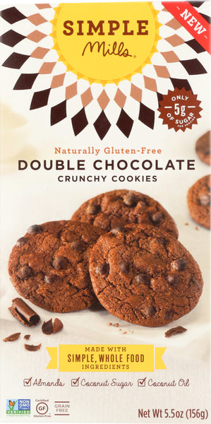 SIMPLE MILLS: COOKIES CRNCHY DBL CHOC C (5.500 OZ)