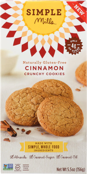 SIMPLE MILLS: COOKIES CRNCHY CINNAMON (5.500 OZ)