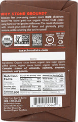 TAZA CHOCOLATE: Cacao Crunch Amaze Dark Chocolate Bar, 2.5 oz