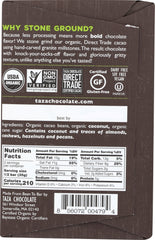 TAZA CHOCOLATE: 95% Wicked Dark Chocolate with Toasted Coconut, 2.5 oz