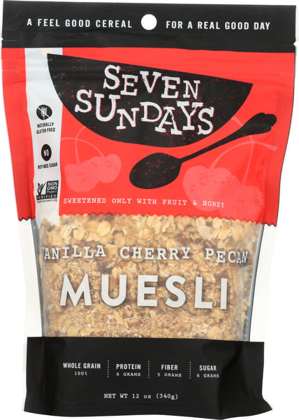 SEVEN SUNDAYS: Muesli Vanilla Cherry Pecan, 12 oz