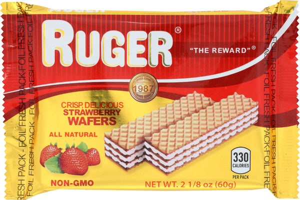 RUGER: Strawberry Wafers, 2.125 oz