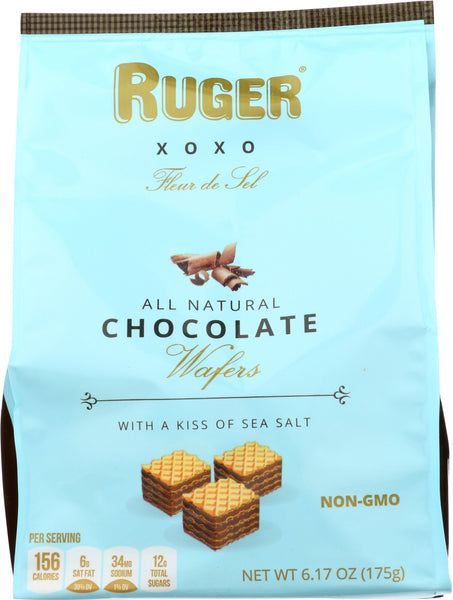 RUGER: Chocolate Bite Size Wafers, 6.17 oz