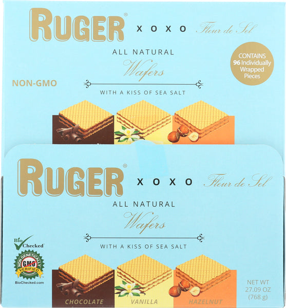 RUGER: Xoxo Mini Assorted Wafers, 96 pc