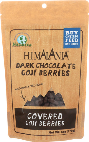 HIMALANIA: Dark Chocolate Covered Goji Berries, 6 oz