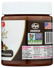 NUTILIGHT: Sugar Free Hazelnut Spread & Dark Chocolate, 11 oz