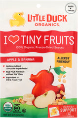 LITTLE DUCK ORGANICS: Tiny Fruits Apple Banana, 0.75 oz