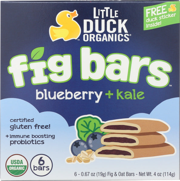 LITTLE DUCK ORGANICS: Baby Food Fig Blueberry 6 ct, 4.02 oz