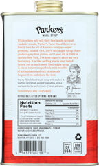 PARKERS REAL MAPLE: Syrup Maple Dark Spicy, 16 fo