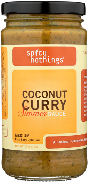 SPICY NOTHINGS: Coconut Curry Simmer Sauce, 12 oz