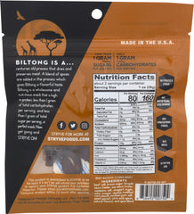 STRYVE PROTEIN SNACKS: Beef Biltong Teriyaki, 2.25 oz