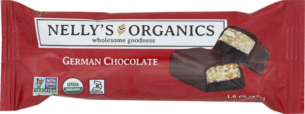 NELLY'S ORGANIC: German Chocolate Bar, 1.6 oz