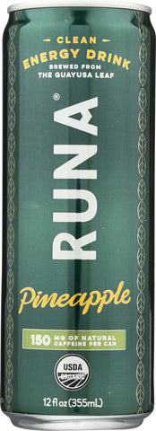 RUNA: Pineapple Clean Energy Drink, 12 fl oz