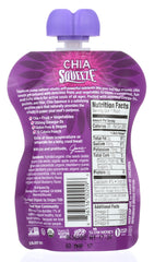 MAMMA CHIA: Organic Chia Squeeze Vitality Snack Blackberry Bliss, 3.5 oz