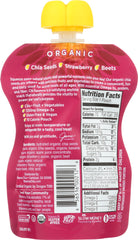 MAMMA CHIA: Organic Chia Squeeze Vitality Snack Strawberry Banana, 3.5 oz