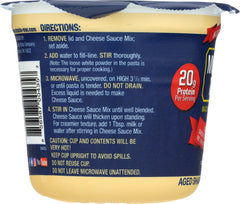 MUSCLE MAC: Macaroni and Cheese Microwave Cup Cheddar, 3.6 oz