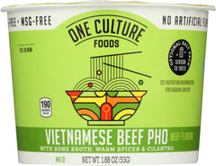 ONE CULTURE FOODS: Vietnamese Beef Pho Noodle, 1.88 oz