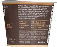 KITE HILL: Almond Milk Peach Yogurt, 5.3 oz