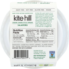 KITE HILL: Cream Cheese Jalapeno, 8 oz