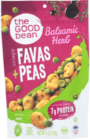 THE GOOD BEAN: Balsamic Herb Favas Peas, 6 oz