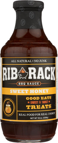 RIB RACK: Sweet Honey BBQ Sauce, 19 oz