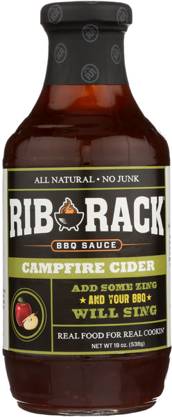 RIB RACK: Campfire Cider BBQ Sauce, 19 oz