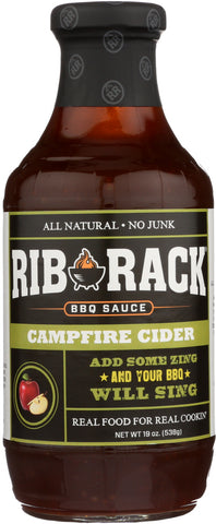 RIB RACK: Campfire Cider BBQ Sauce, 19 oz