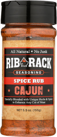 RIB RACK: Cajun Spice Rub Seasoning, 5.5 Oz