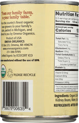 OMENA ORGANICS: Beans Kidney Dark Red Organic, 15 oz