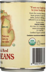 OMENA ORGANICS: Beans Kidney Dark Red Organic, 15 oz