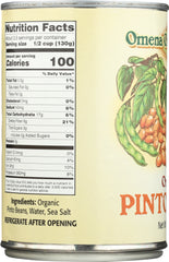 OMENA ORGANICS: Beans Pinto Canned Organic, 15 oz