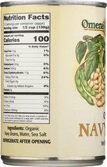 OMENA ORGANICS: Beans Navy Canned Organic, 15 oz