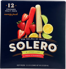 SOLERO: Strawberry Lemon Lime Fuit Pops, 18 oz