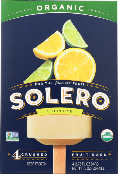 SOLERO: Organic Lemon Lime Fruit Bar, 11 oz