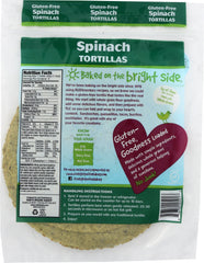 RUDI'S: Gluten Free Spinach Tortillas, 9 oz