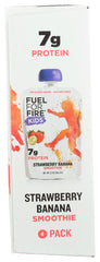 FUEL FOR FIRE: Kids Strawberry Banana Smoothie 4 Pack, 12.80 oz