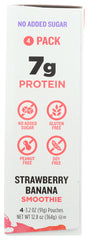 FUEL FOR FIRE: Kids Strawberry Banana Smoothie 4 Pack, 12.80 oz