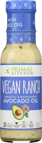 PRIMAL KITCHEN: Dressing & Marinade Vegan Ranch Avocado Oil, 8 oz