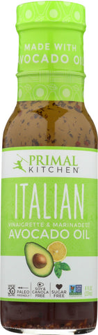 PRIMAL KITCHEN: Dressing Italian Vinaigrette Avocado Oil, 8 oz