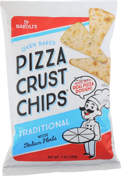 NAPOLIS PIZZA CHIPS: Oregano & Garlic Pizza Chips, 7 oz
