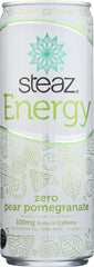 STEAZ: Zero Pear Pomegranate Energy Beverage, 12 fl oz