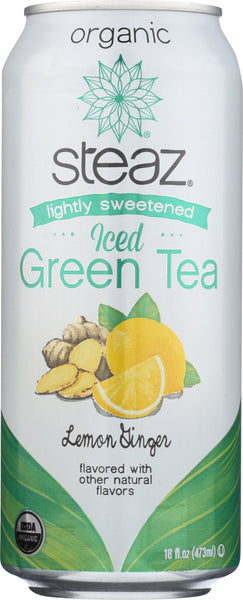 STEAZ: Tea Iced Lemon Ginger, 16 oz