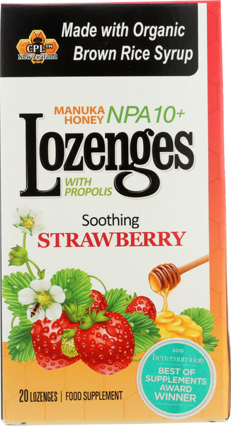 PRI: Propolis Lozenges Strawberry, 20 ct